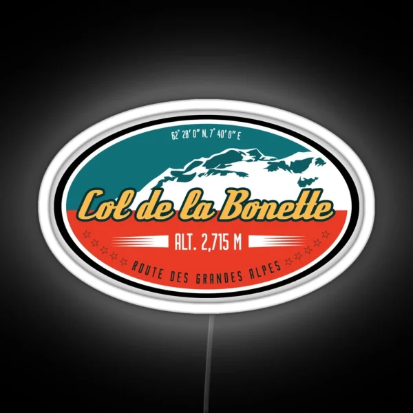 Col De Bonette Led Led Route Des Grandes Alpes RGB Neon Sign