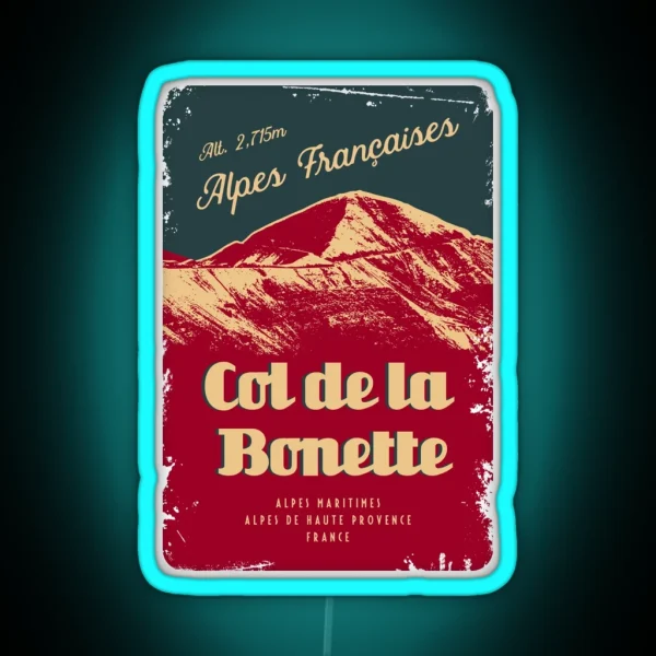 Col De Bonette Route Des Grandes Alpes Led Led Design RGB Neon Sign