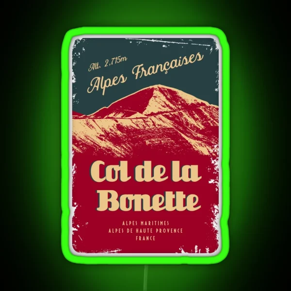 Col De Bonette Route Des Grandes Alpes Led Led Design RGB Neon Sign
