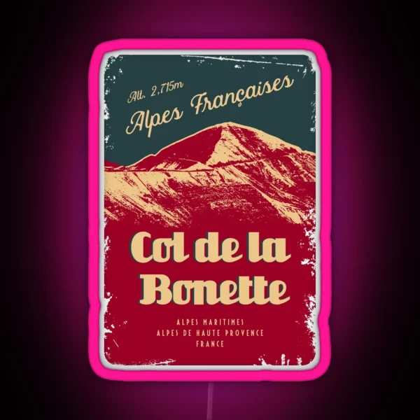 Col De Bonette Route Des Grandes Alpes Led Led Design RGB Neon Sign