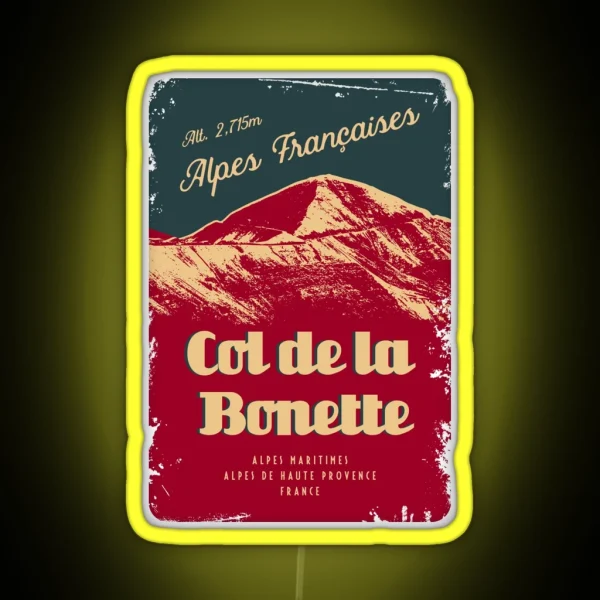Col De Bonette Route Des Grandes Alpes Led Led Design RGB Neon Sign