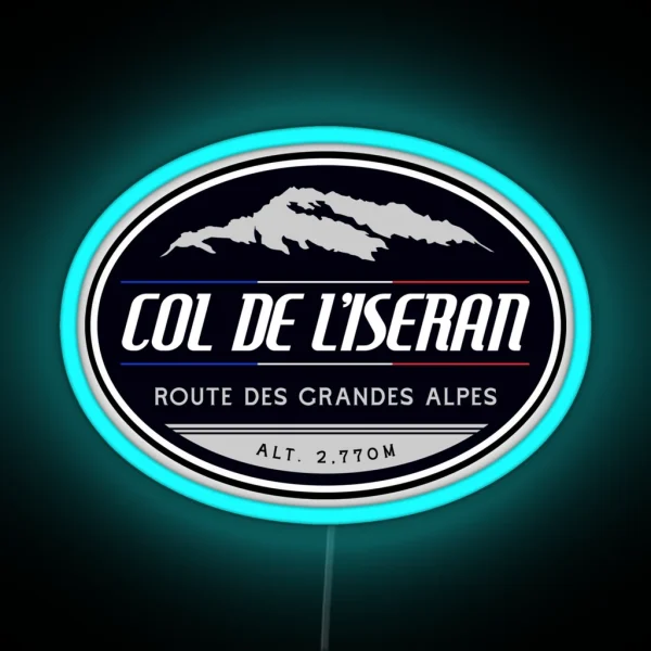 Col De L Iseran 02 Led Led Route Des Grandes Alpes RGB Neon Sign