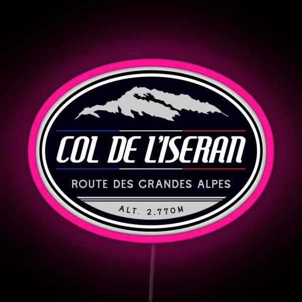 Col De L Iseran 02 Led Led Route Des Grandes Alpes RGB Neon Sign