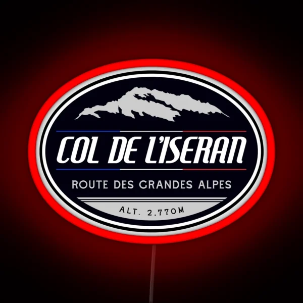 Col De L Iseran 02 Led Led Route Des Grandes Alpes RGB Neon Sign