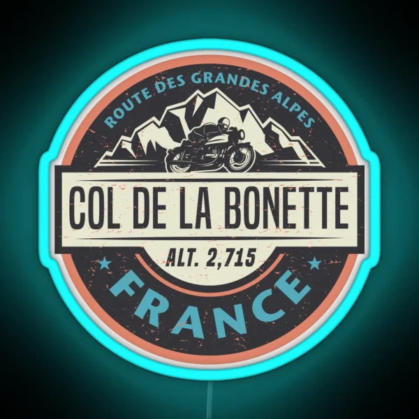 Col De La Bonette France RGB Neon Sign