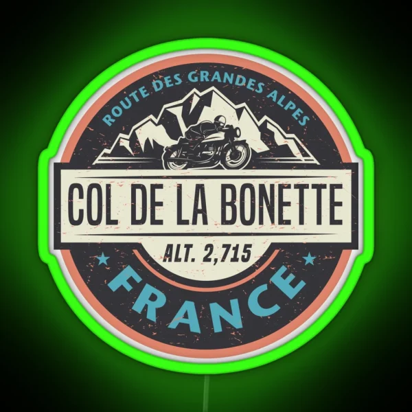 Col De La Bonette France RGB Neon Sign