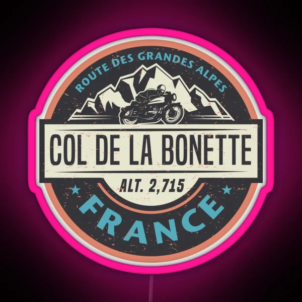Col De La Bonette France RGB Neon Sign