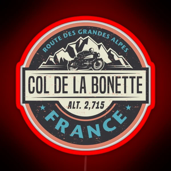 Col De La Bonette France RGB Neon Sign