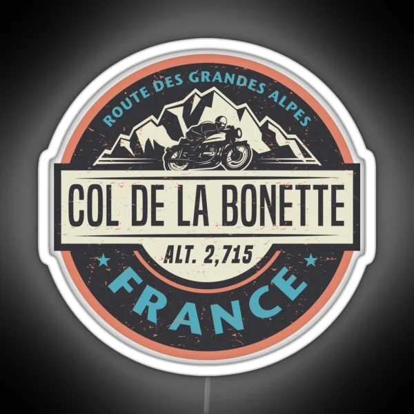 Col De La Bonette France RGB Neon Sign
