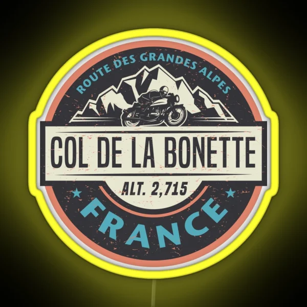 Col De La Bonette France RGB Neon Sign