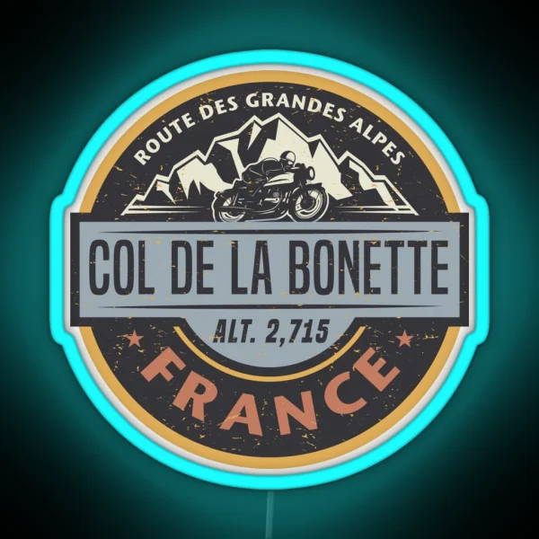 Col De La Bonette France RGB Neon Sign