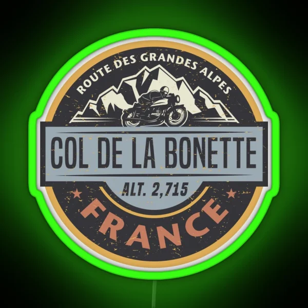 Col De La Bonette France RGB Neon Sign