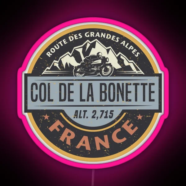 Col De La Bonette France RGB Neon Sign