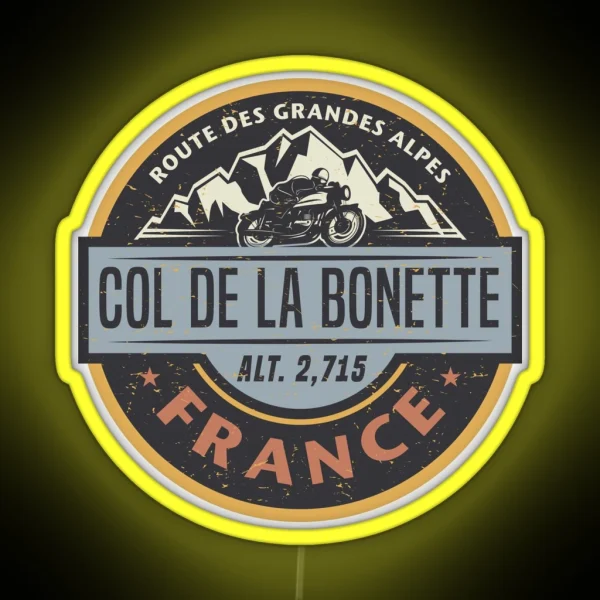 Col De La Bonette France RGB Neon Sign