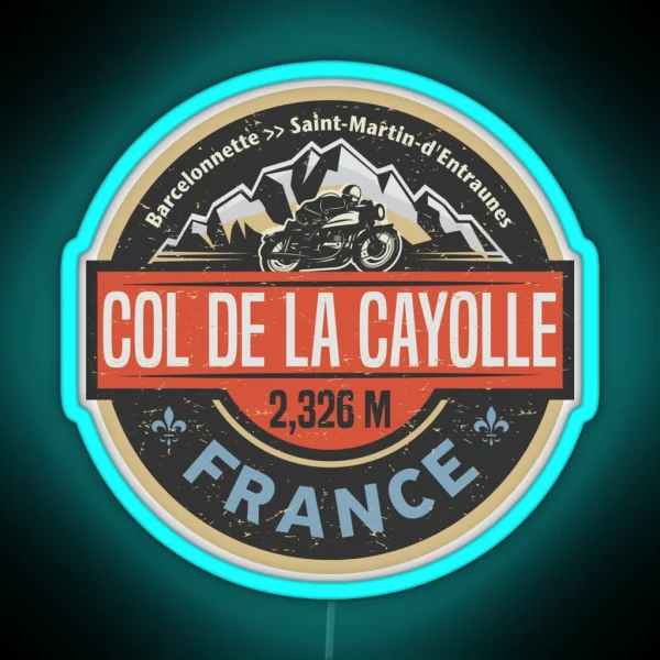 Col De La Cayolle France RGB Neon Sign