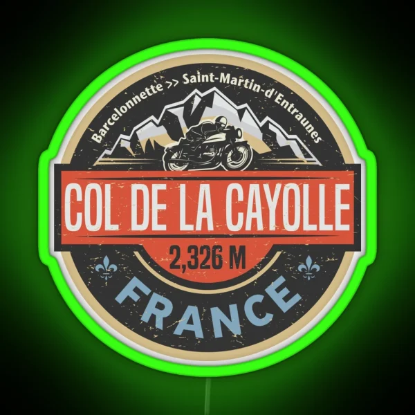 Col De La Cayolle France RGB Neon Sign