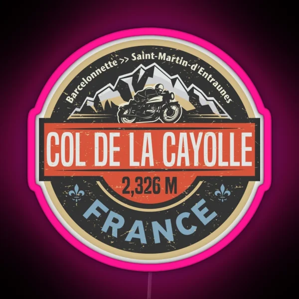 Col De La Cayolle France RGB Neon Sign