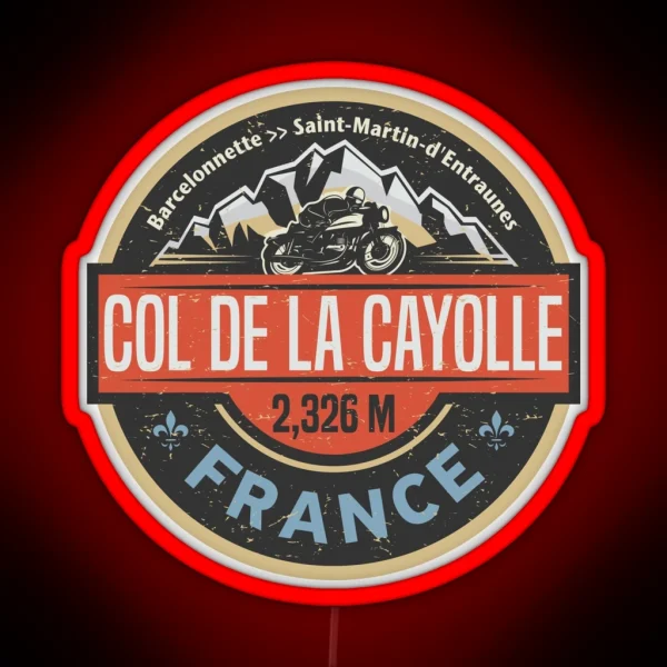 Col De La Cayolle France RGB Neon Sign