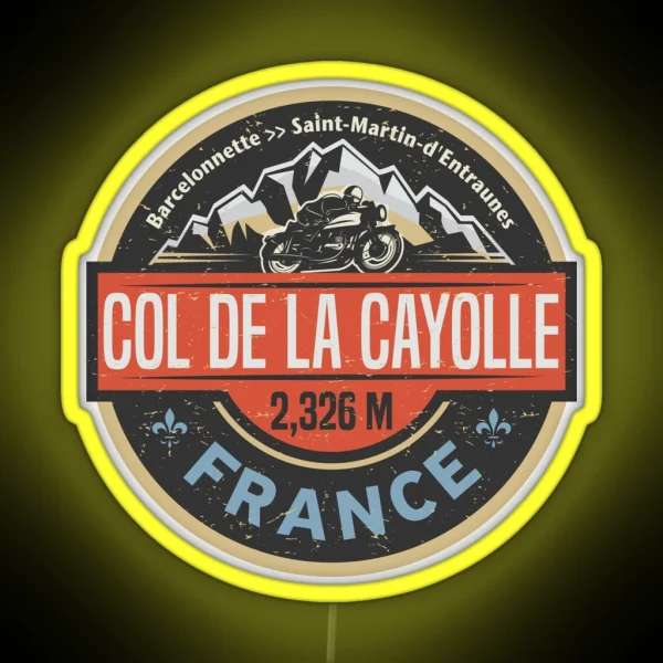 Col De La Cayolle France RGB Neon Sign