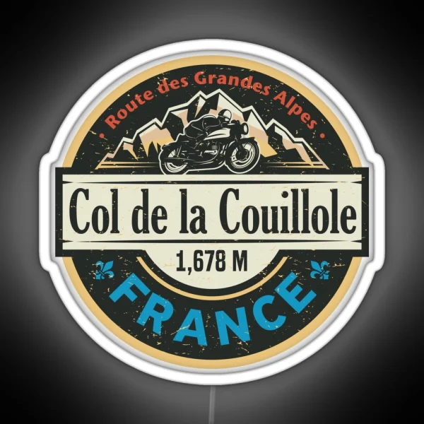 Col De La Couillole Route Des Grandes Alpes RGB Neon Sign