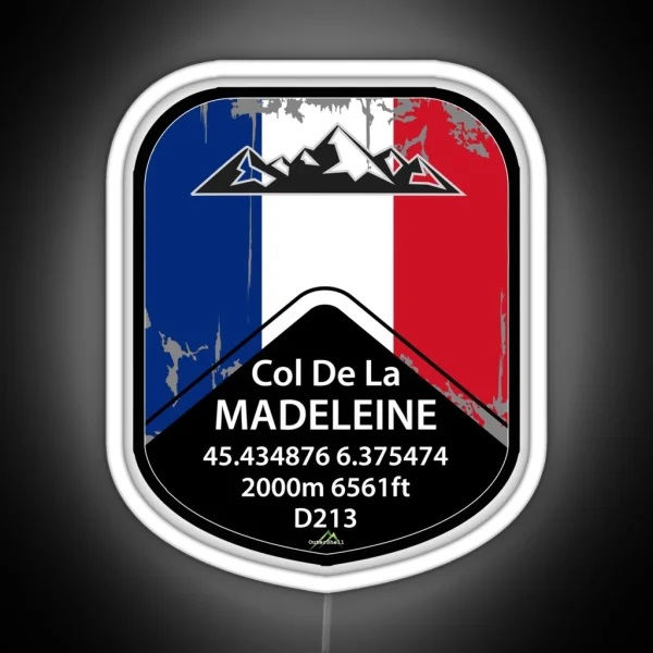 Col De La Madeleine France Cycle And RGB Neon Sign