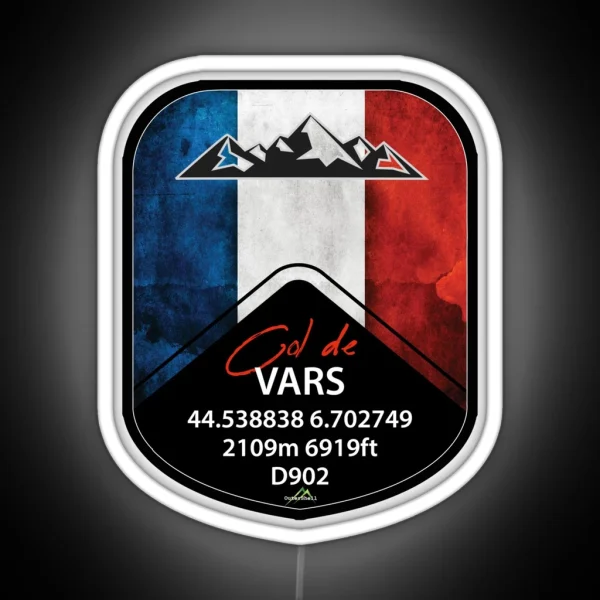 Col De Vars France Cycle And Motorcycle Led RGB Neon Sign