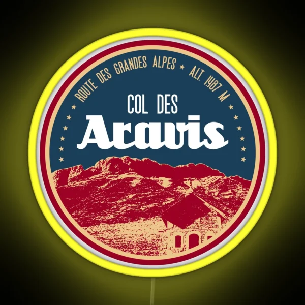 Col Des Aravis Led Led Route Des Grandes Alpes RGB Neon Sign