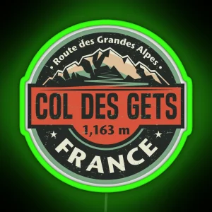 Col Des Gets Route Des Grandes Alpes RGB Neon Sign