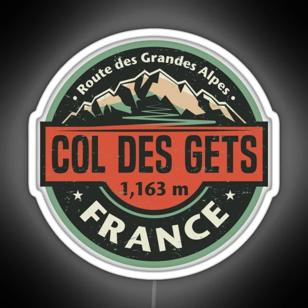 Col Des Gets Route Des Grandes Alpes RGB Neon Sign