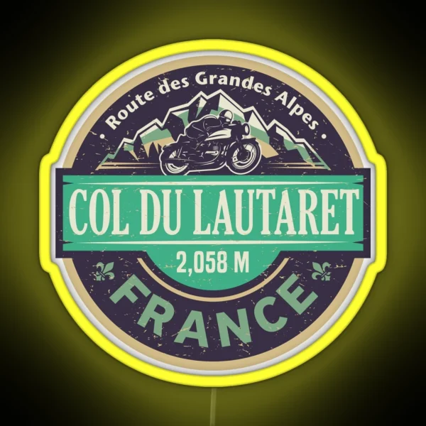 Col Du Lautaret Route Des Grandes Alpes RGB Neon Sign
