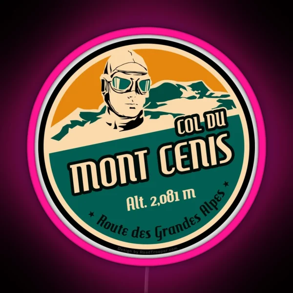 Col Du Mont Cenis 01 Led Led Route Des Grandes Alpes RGB Neon Sign