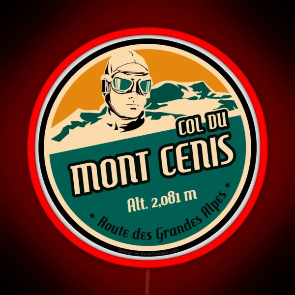 Col Du Mont Cenis 01 Led Led Route Des Grandes Alpes RGB Neon Sign