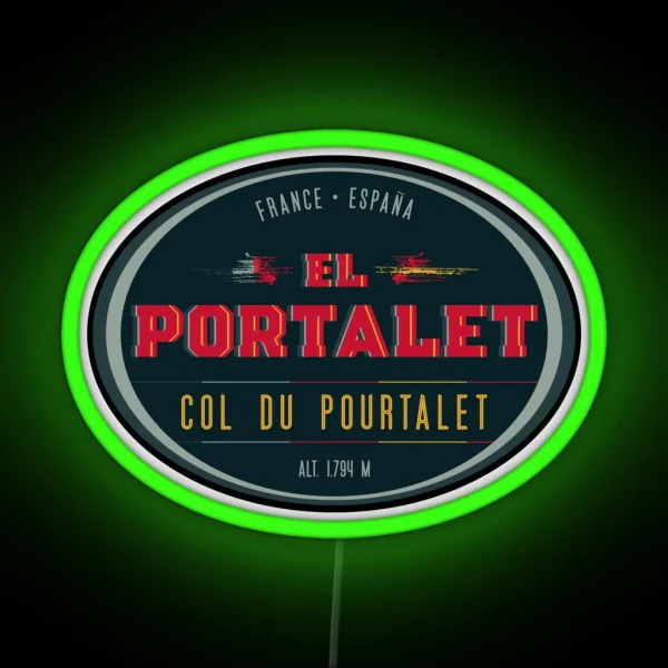Col Du Pourtalet Led Led Route Des Cols RGB Neon Sign