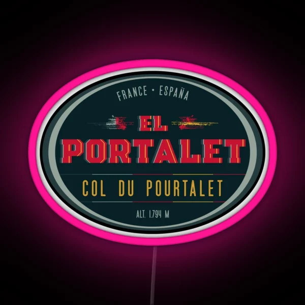 Col Du Pourtalet Led Led Route Des Cols RGB Neon Sign