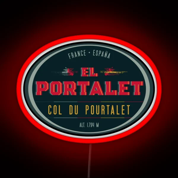 Col Du Pourtalet Led Led Route Des Cols RGB Neon Sign