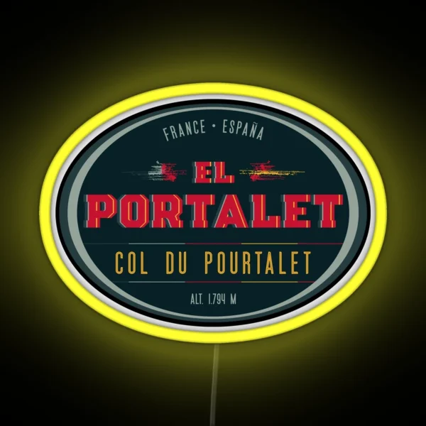 Col Du Pourtalet Led Led Route Des Cols RGB Neon Sign