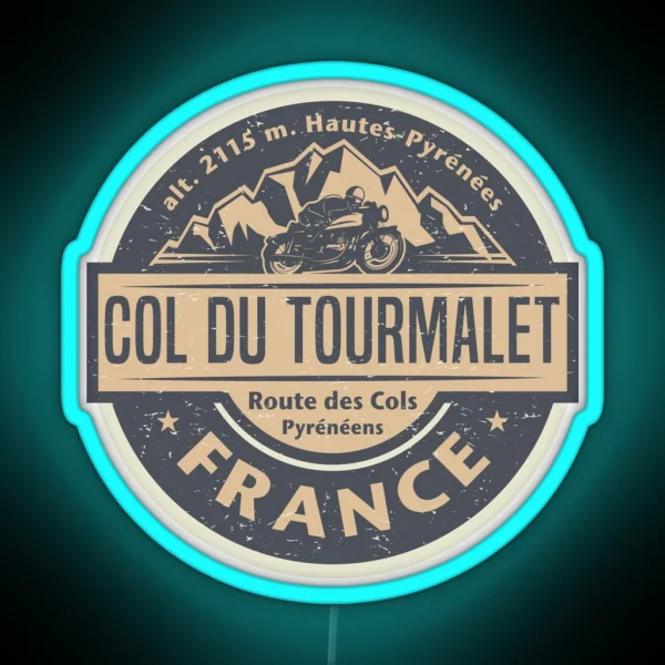 Col Du Tourmalet France RGB Neon Sign