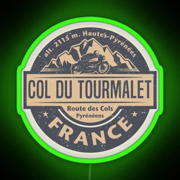 Col Du Tourmalet France RGB Neon Sign