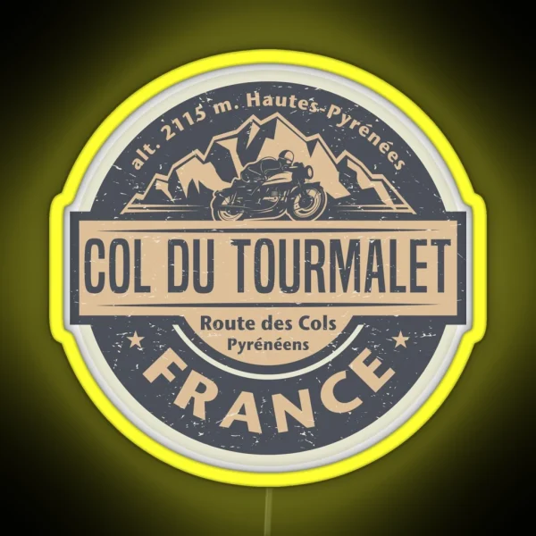 Col Du Tourmalet France RGB Neon Sign