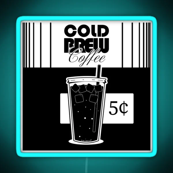 Cold Brew Coffee RGB Neon Sign