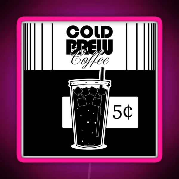 Cold Brew Coffee RGB Neon Sign