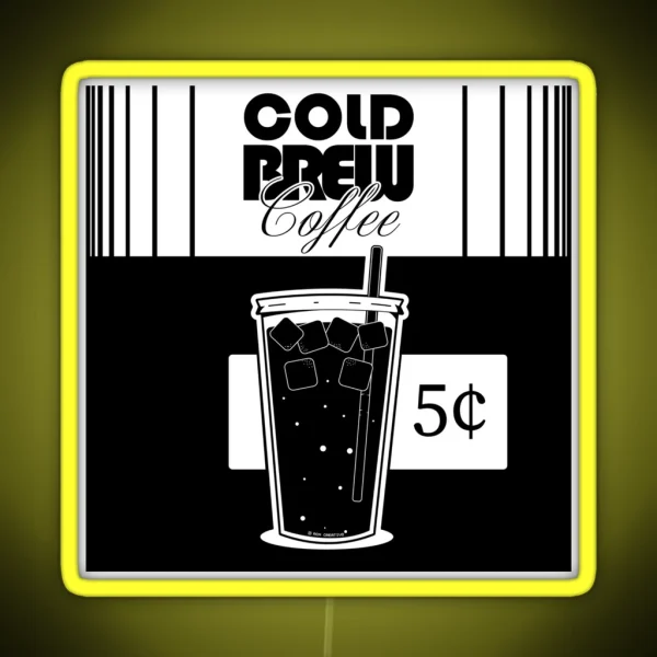 Cold Brew Coffee RGB Neon Sign