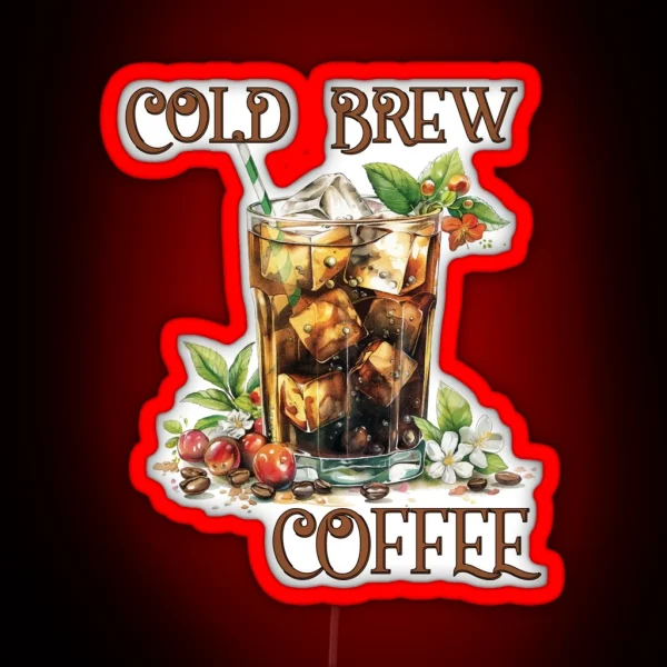 Cold Brew Coffee RGB Neon Sign