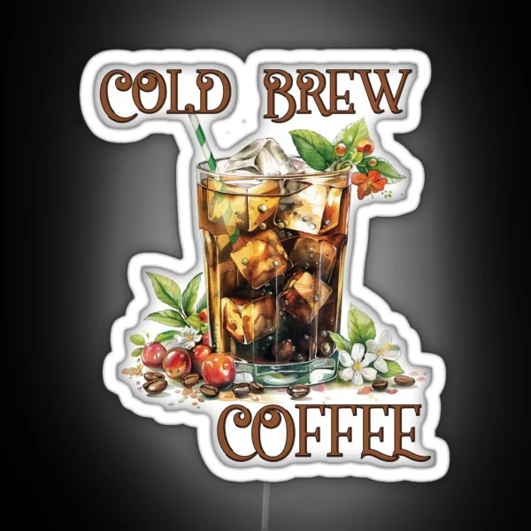 Cold Brew Coffee RGB Neon Sign