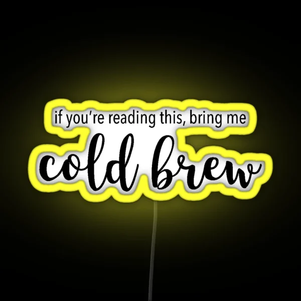Cold Brew RGB Neon Sign