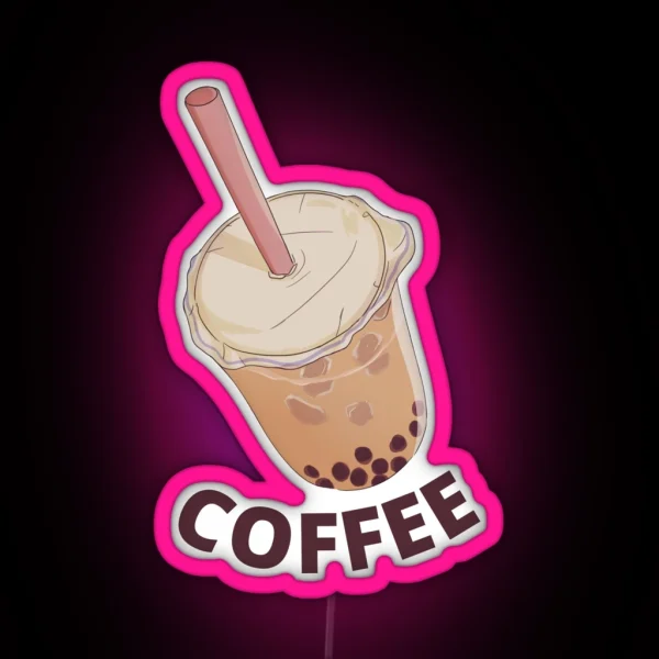 Cold Coffee Mug RGB Neon Sign