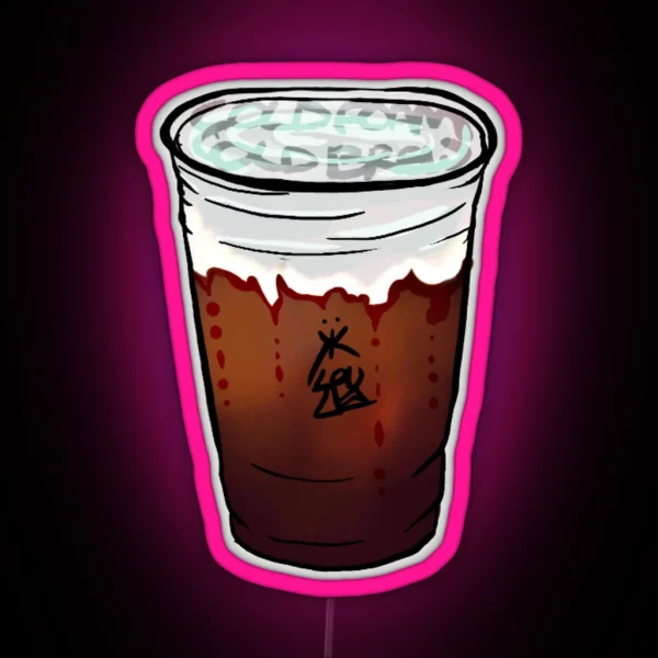 Cold Foam Cold Brew Led Design RGB Neon Sign