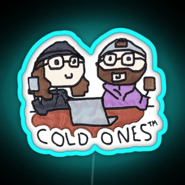 Cold Ones Doodle RGB Neon Sign