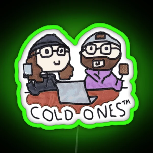 Cold Ones Doodle RGB Neon Sign