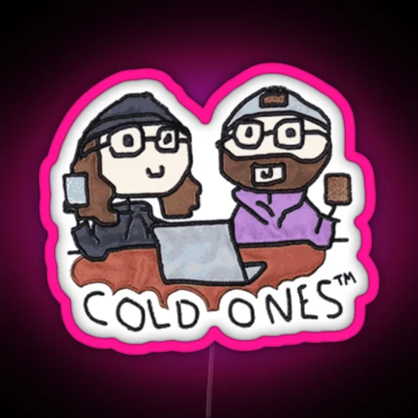 Cold Ones Doodle RGB Neon Sign